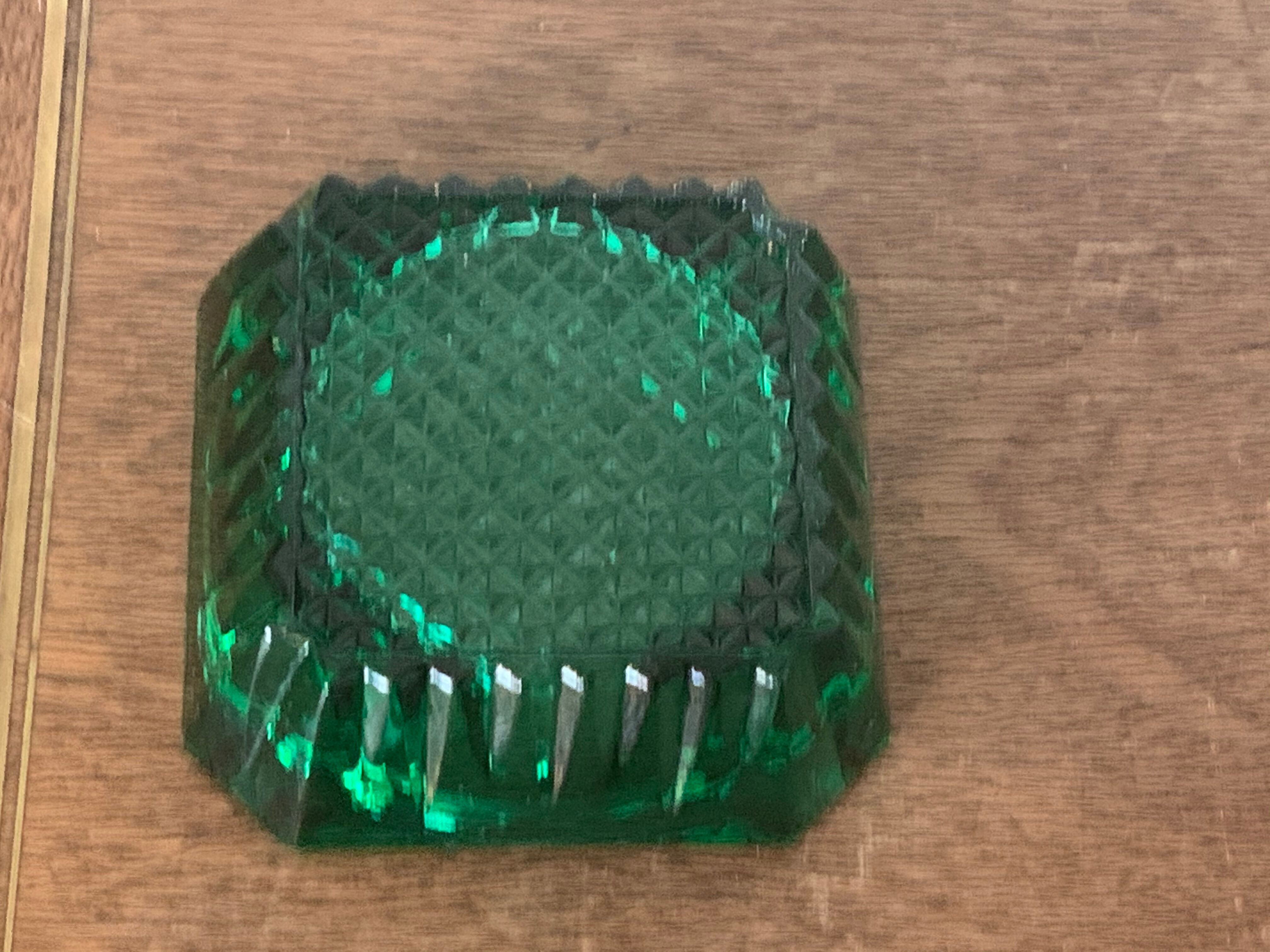 Vintage glass moulded ashtray 1959/60