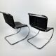 Pair of MR10 lounge chairs — Ludwig Mies van der Rohe, attributed to Knoll, circa 1970