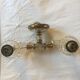 Wall lamp double year 1950 art deco style in plexi and brass