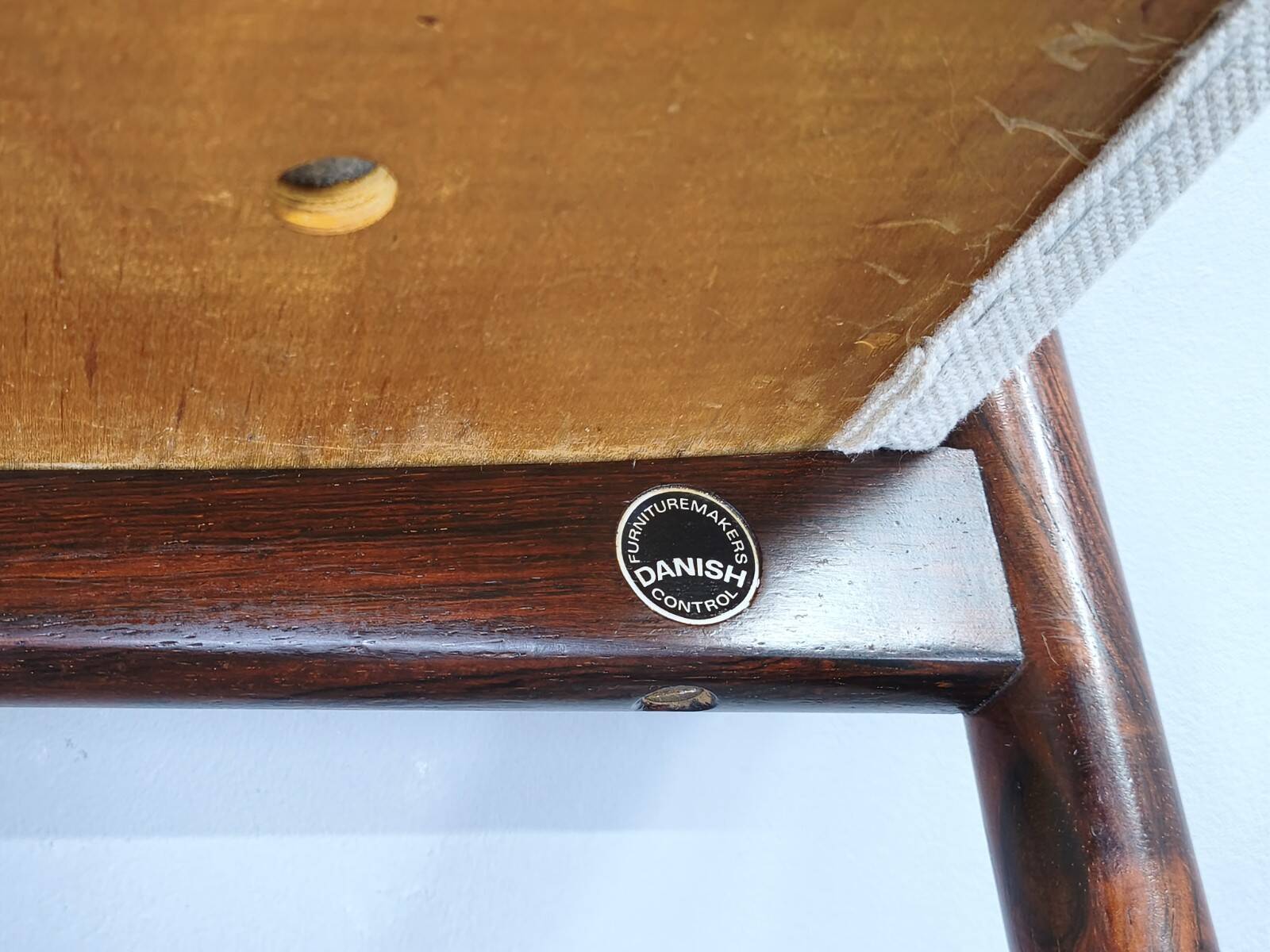 Danish Rosewood Ottoman by Spottrup, 1960s