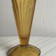 Yellow amber glass vase