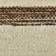 9x11 Cream & Brown Striped Large Kilim Rug, 265x334Cm
