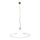 Large white glass hanging lamp by Vistosi, Italy