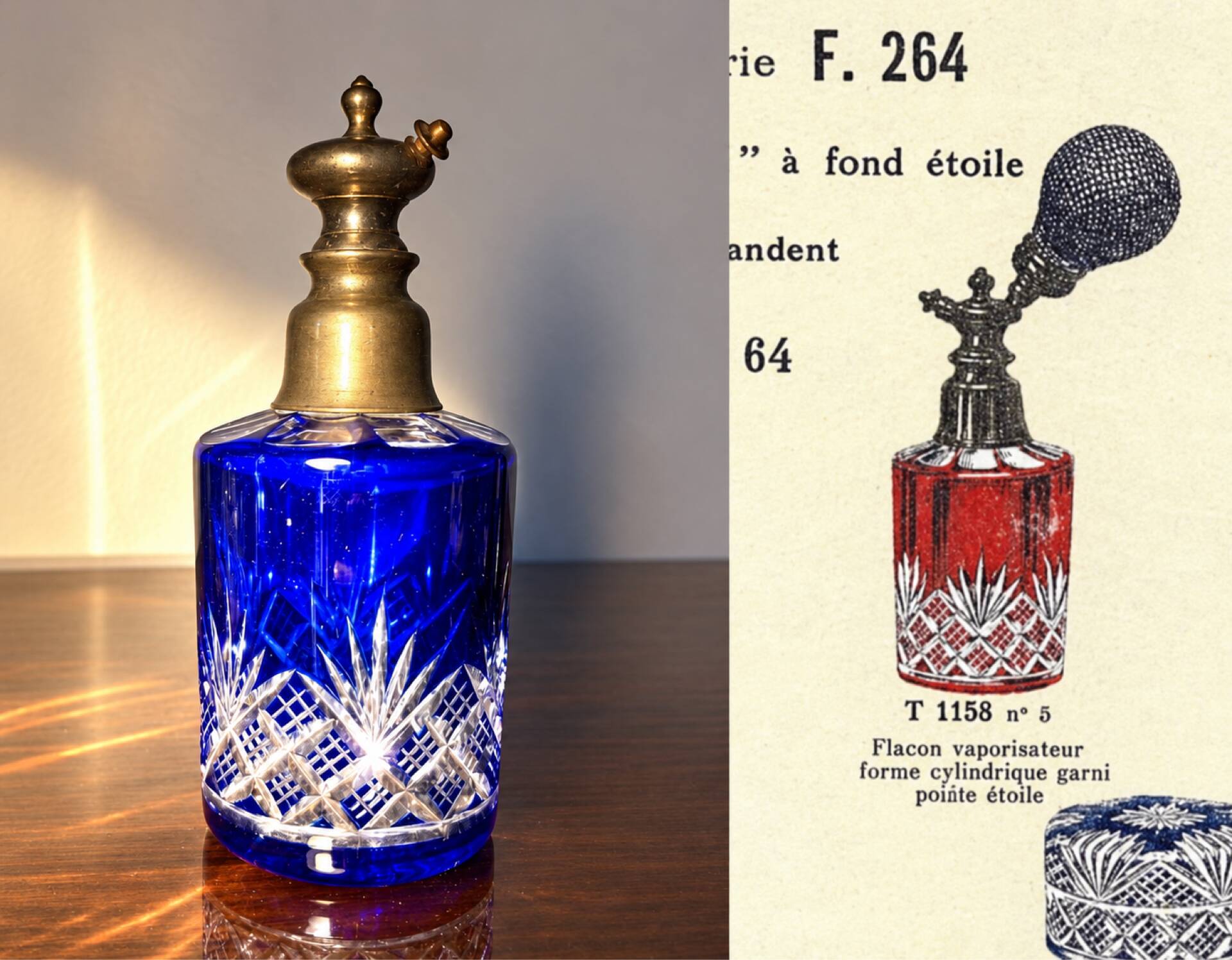 Flacon de décoration Baccarat pré 1936
