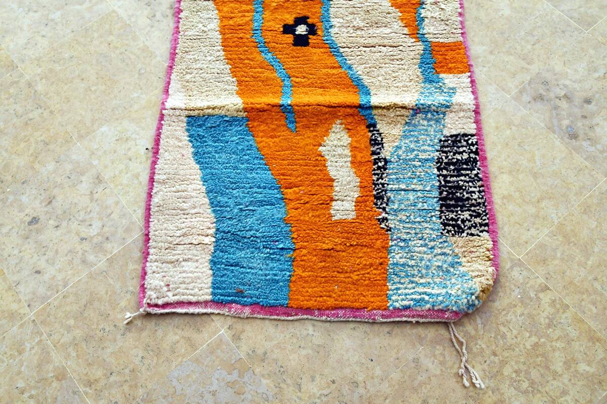 Moroccan Berber carpet hallway Boujaad 288 x 80 cm new