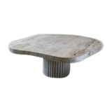 Athena irregular coffee table in natural travertine