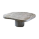 Athena irregular coffee table in natural travertine