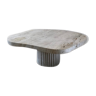Natural travertine irregular coffee table Athena - 100x100cm
