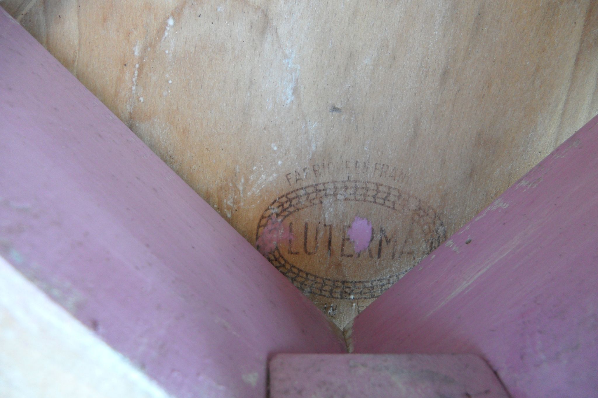 Pair of chairs signed pink Luterma- 40 years
