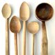 Couverts en bois vintage