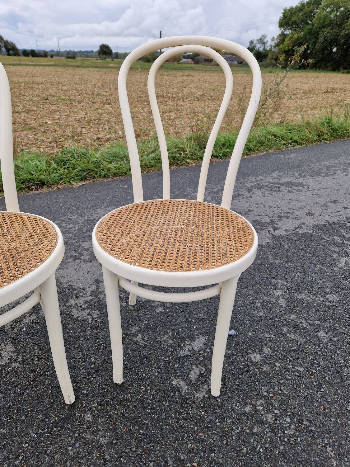 Set of 3 vintage bistro chairs