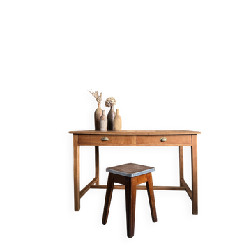 Bureau / table-à-manger en chêne des années 50 (rénovée)