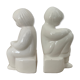 Pair of vintage ceramic bookends 70s-80s