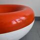 Vintage rocking chair 1960 Charles Zublena Les Plastiques de Bourgogne 60s