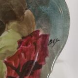 Decorative oval flat Limoges UC France