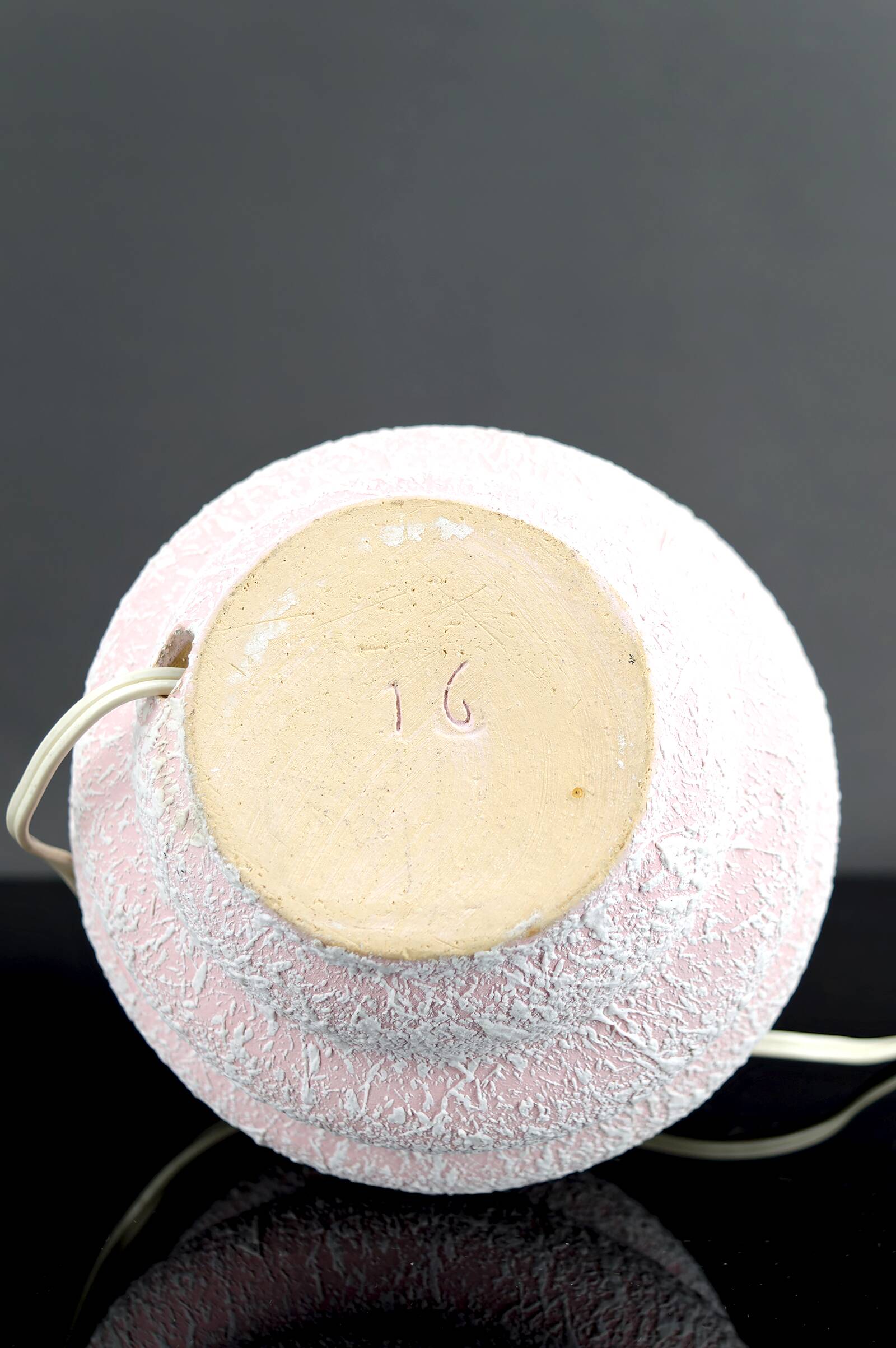 Crisp Glazed Ceramic Ball Lamp, Art Deco, France, Circa 1930