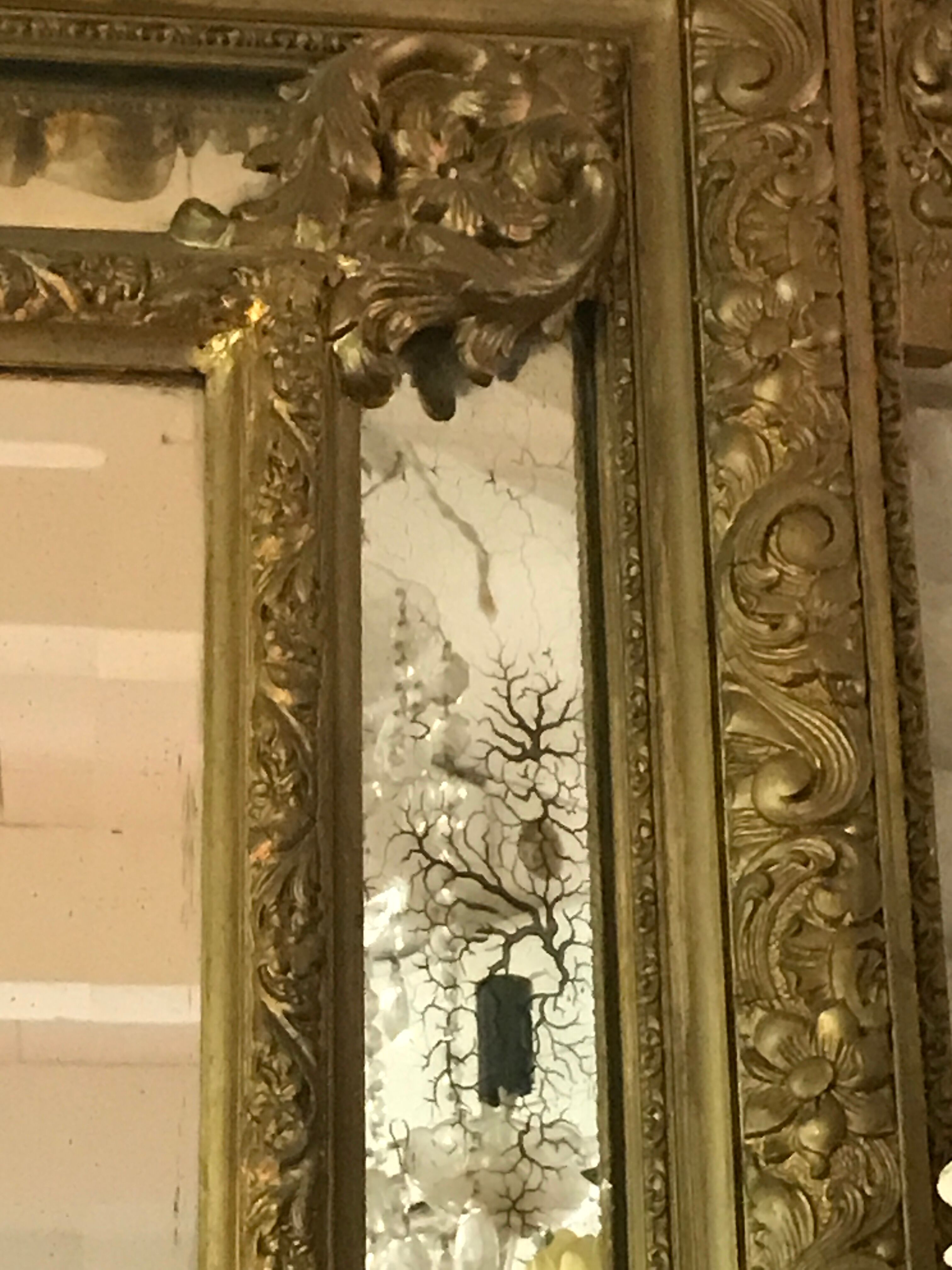 Mirror with parcloses