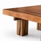 Exotic wood coffee table - model cent-six - timeless design