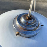 White enamel pendant light