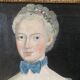 Louis XV table oil on canvas frame with gold leaf.