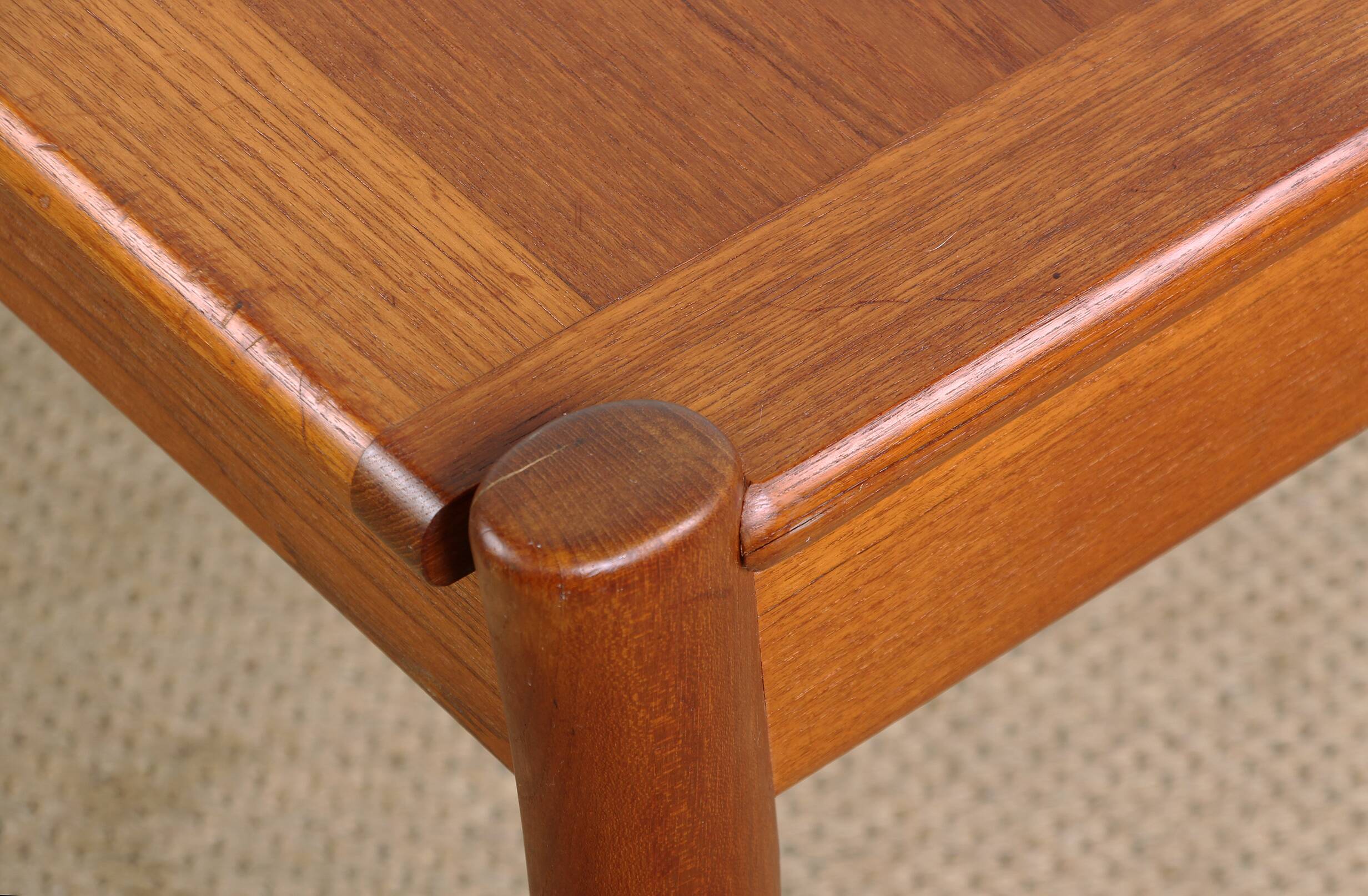 Danish square teak coffee table with reversible top 1960.