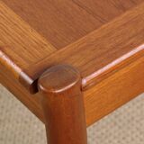 Danish square teak coffee table with reversible top 1960.
