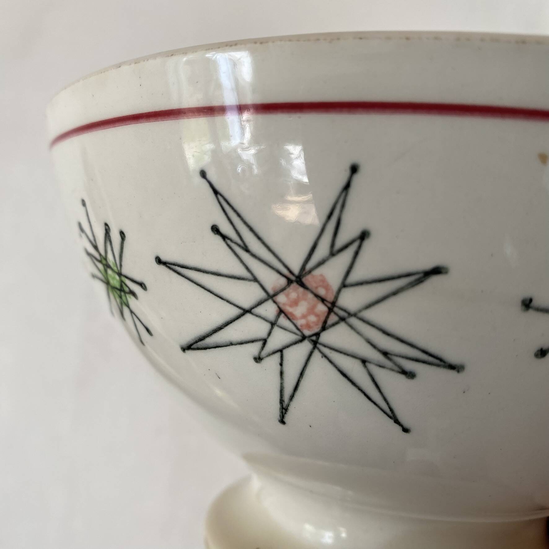 Extra large bowls Gien from the 1950s