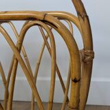 Rattan magazine rack