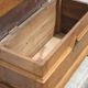Old wooden chest, small storage chest, side table, wooden storage, trunk, wooden furniture