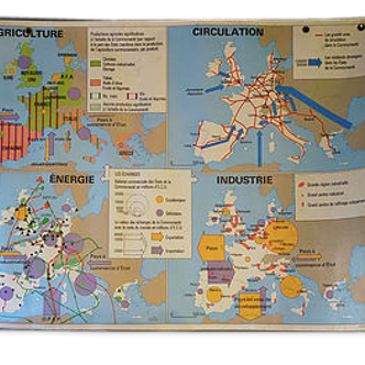 Old school Europe map