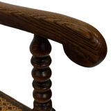 Art Deco chair minimalist oak wicker minimalist design