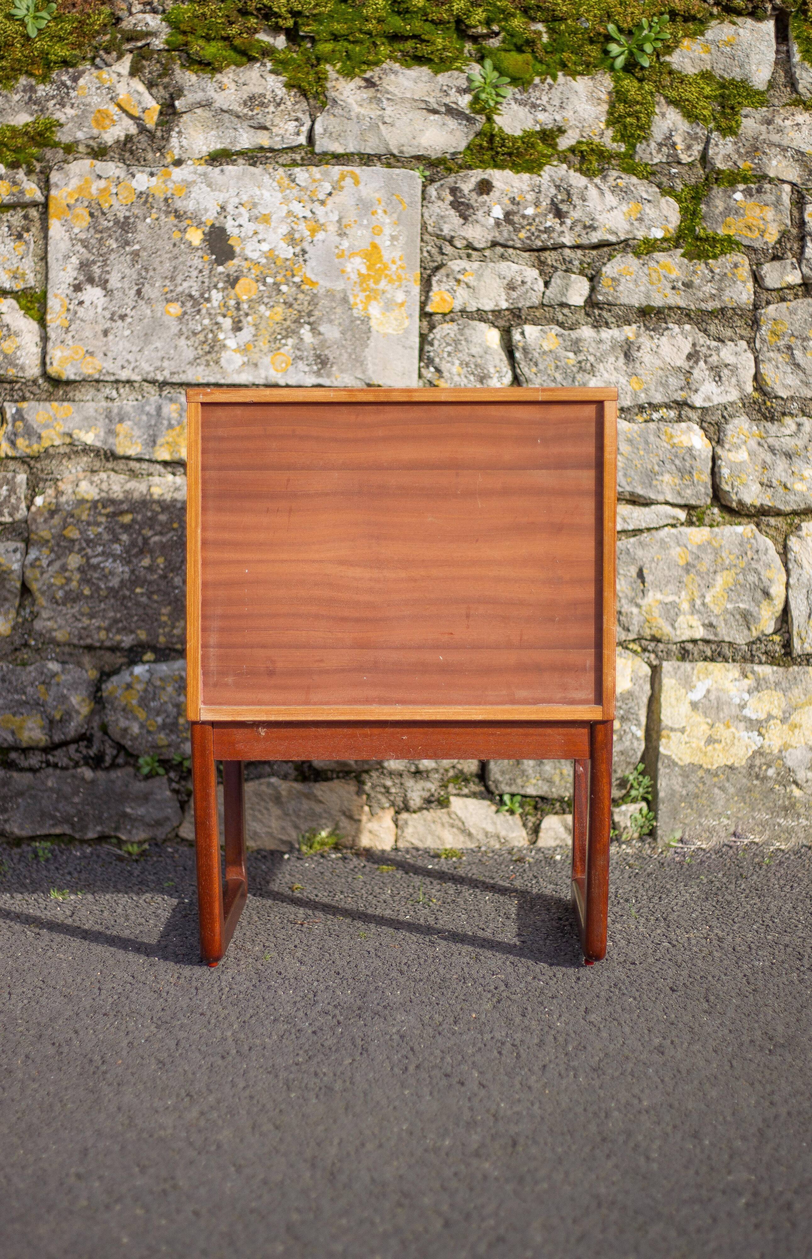 EUROPA vintage drawer unit, bedside table, end table, small chest of drawers