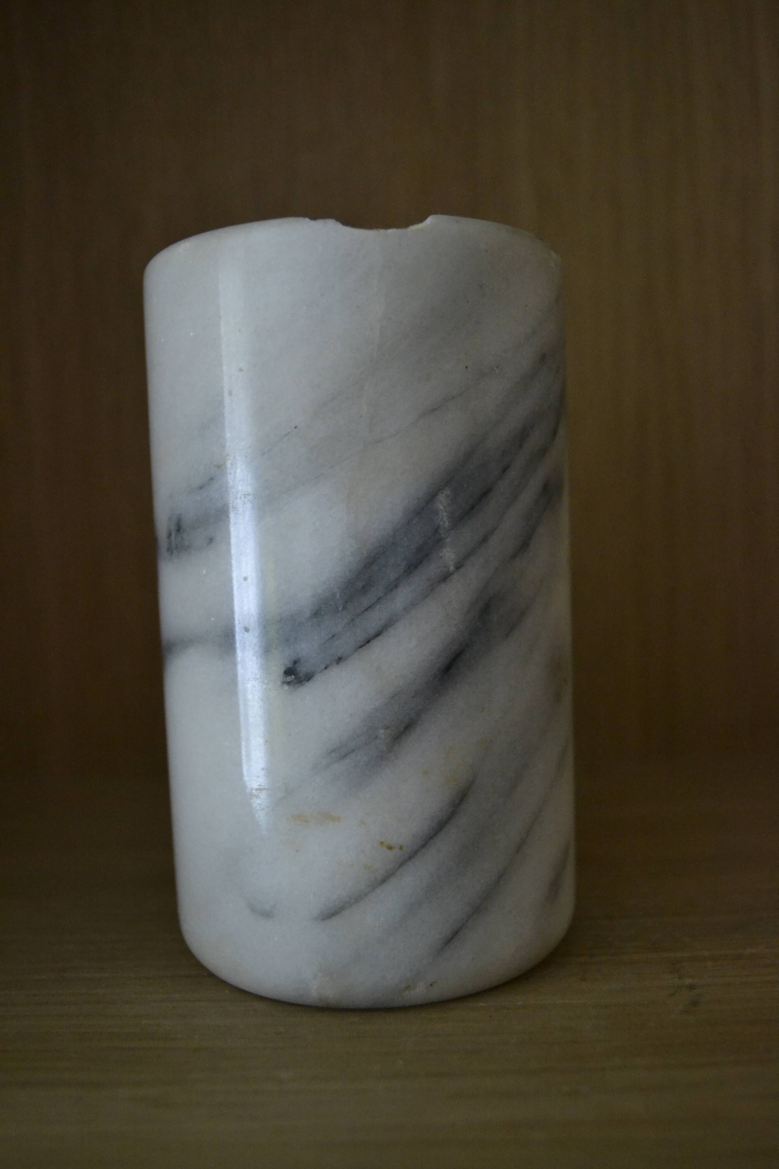 Marble pencil pot