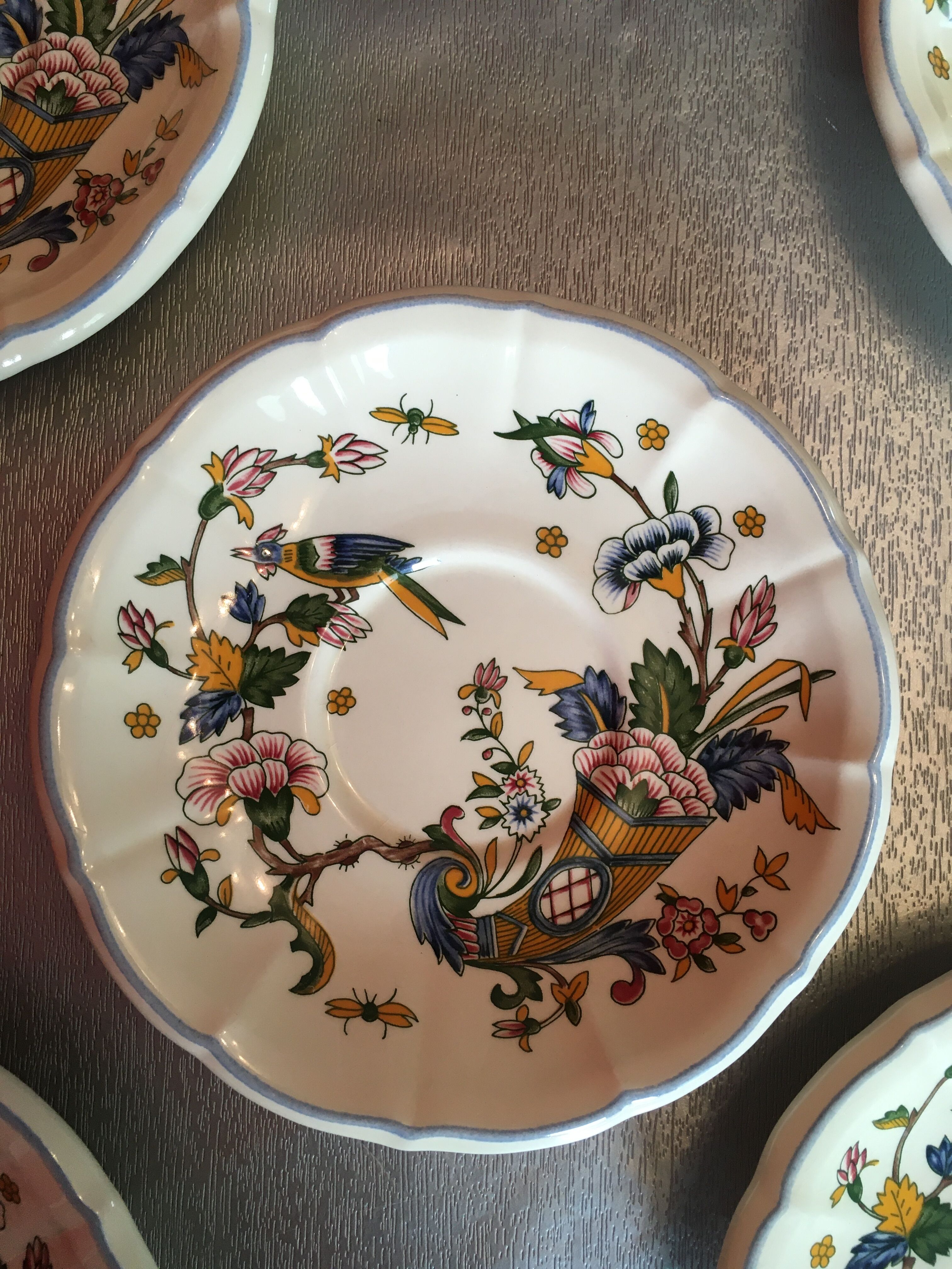 Service pieces at Gien's "The Horn of Plenty"