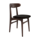 Black velvet armchair mid-century by Rajmund Halas, Poland, 1960.