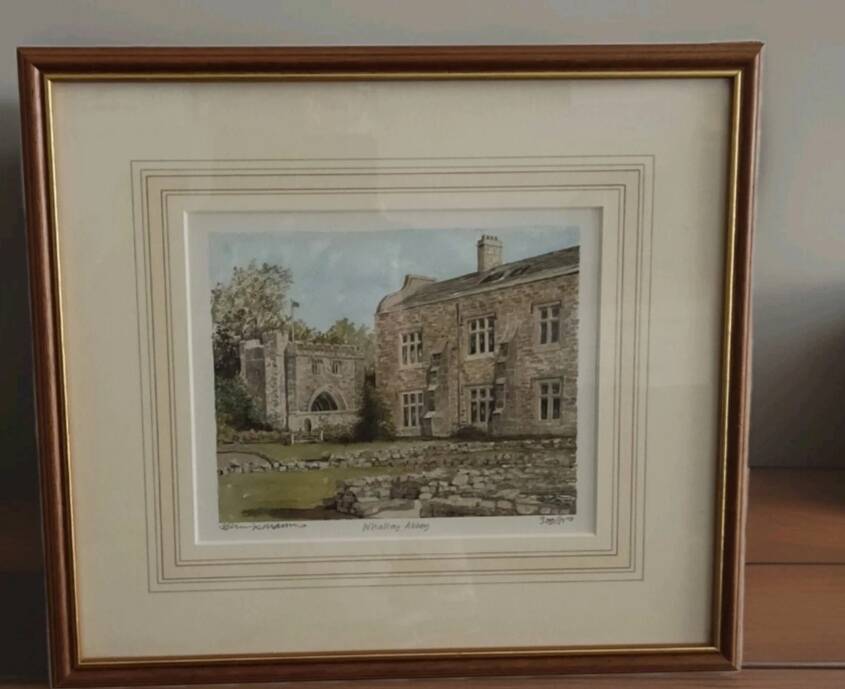 "Whalley Abbey Framed Painting - Signed Limited Edition (Philip & Glyn)