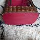 Hand-woven wooden bottle locker, bamboo and wicker