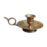Brass cellar rat candlestick