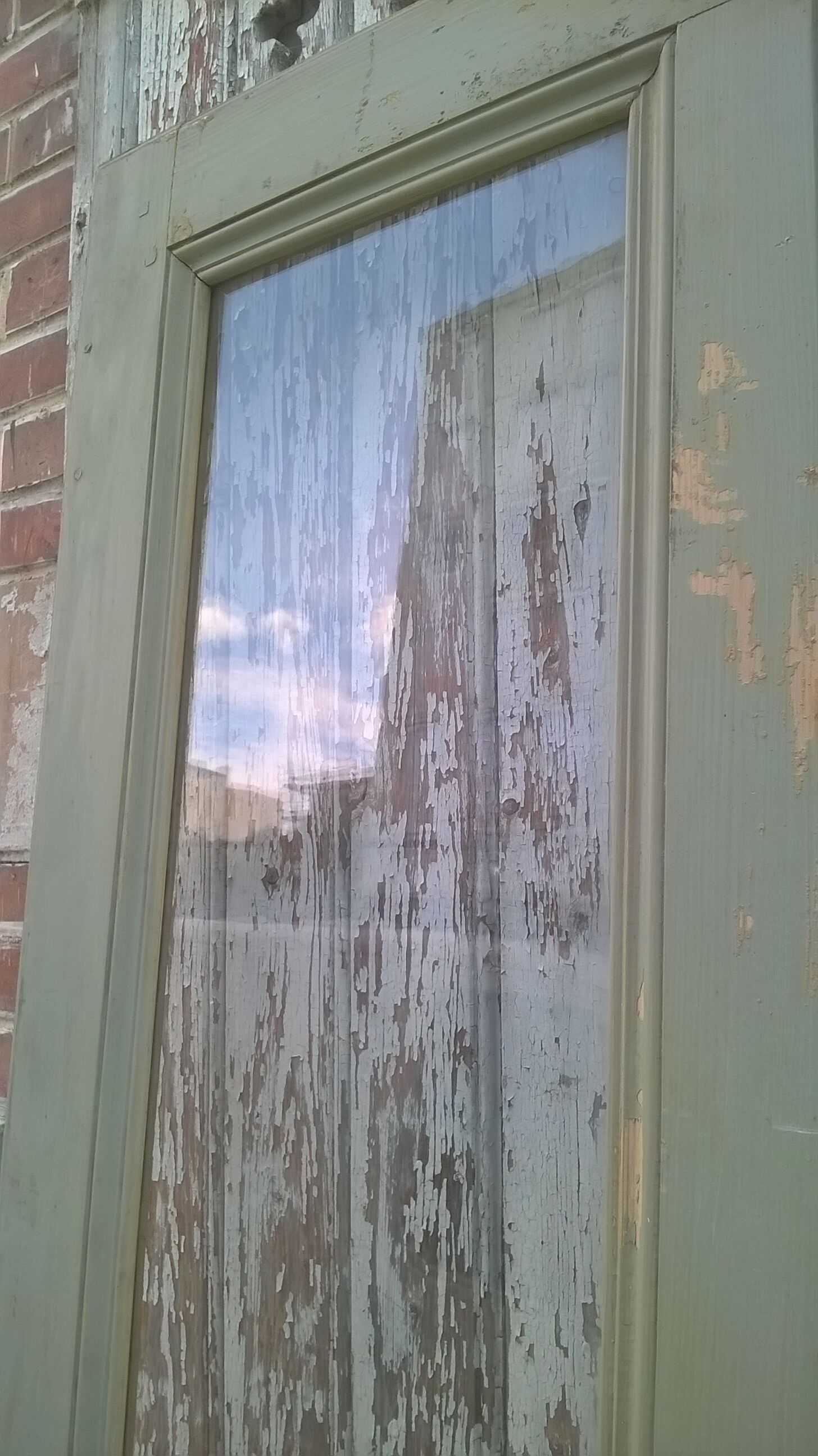 Old glazed interior door