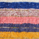 Hand-woven handmade rug - 140 x 200 cm - multicolor & white
