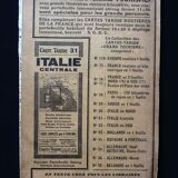 Taride Map (1935) N° 12 Touraine / Berry Echelle : 1250000