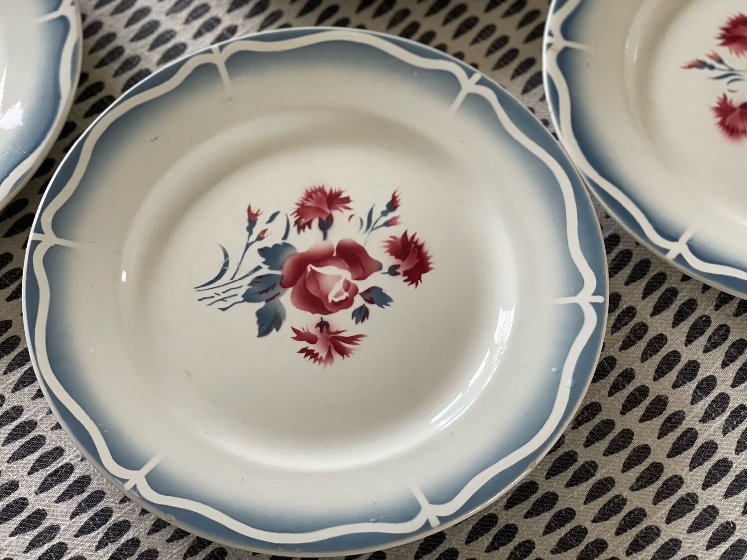 8 flat plates digoin sarreguemines