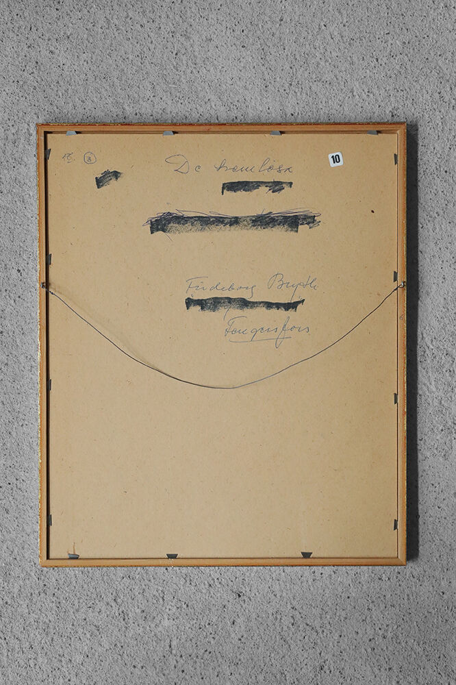 Frideborg Bryth, Gouache, 1961, framed