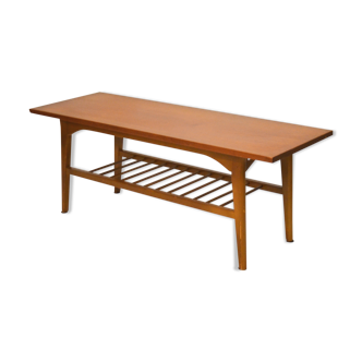 Scandinavian coffee table honey teak