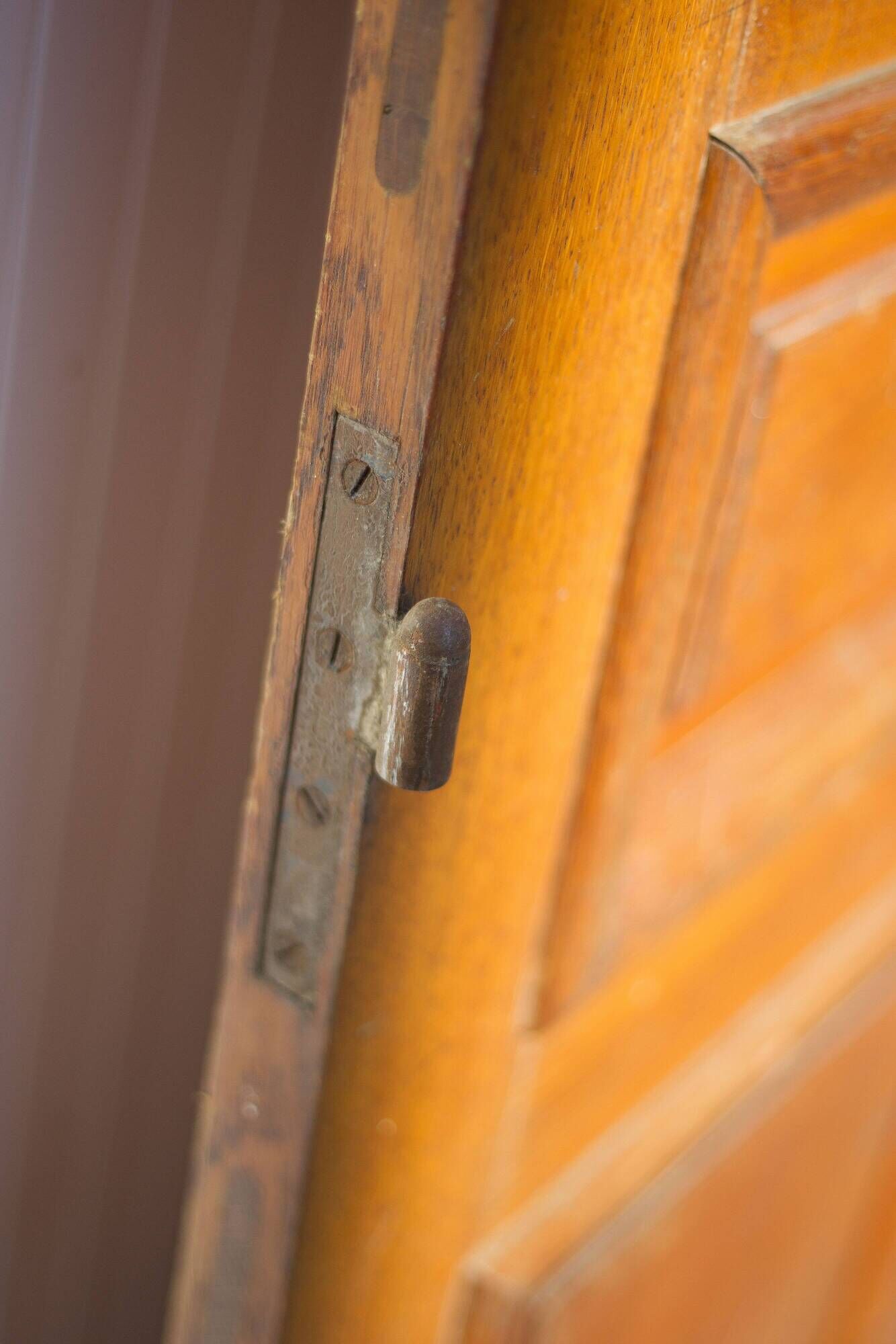 Double old door, old wooden door, large vintage door