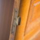 Double old door, old wooden door, large vintage door