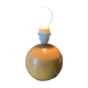 Light wood ball lamp foot