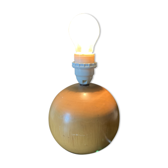 Pied de lampe boule bois clair