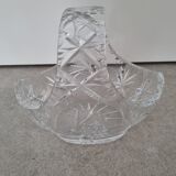 Bohemian crystal fruit basket
