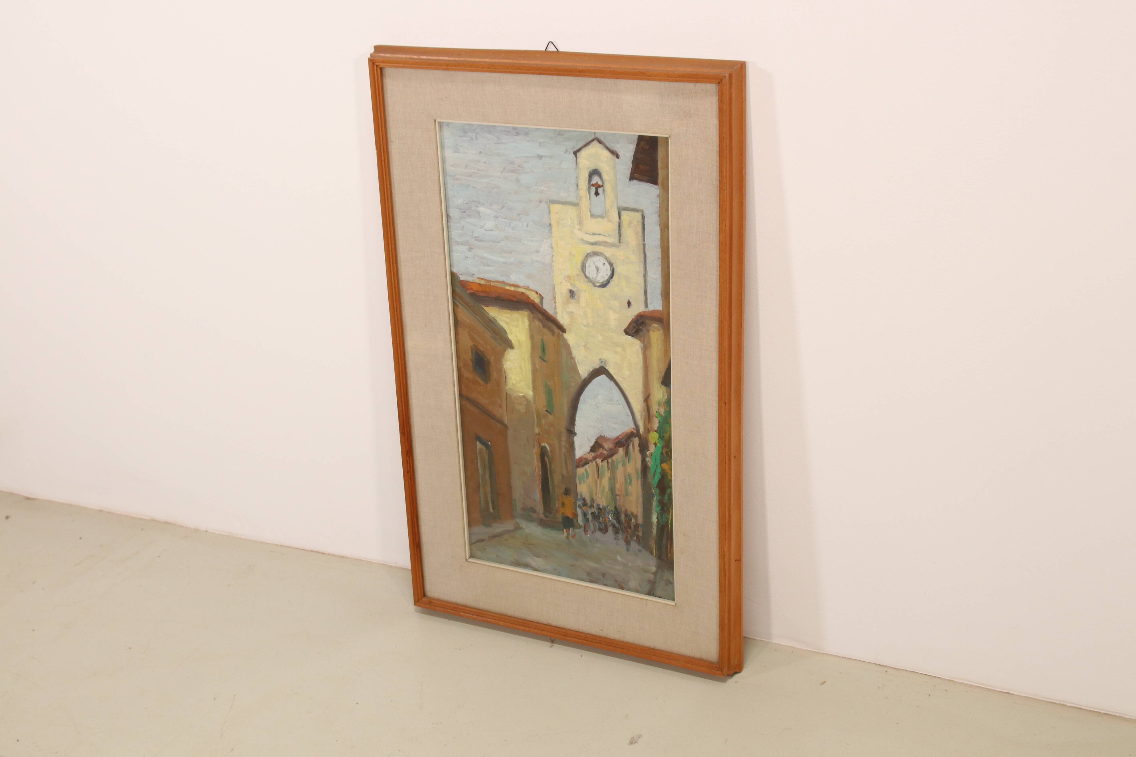 Oil painting by Umberto Lorini from 1960